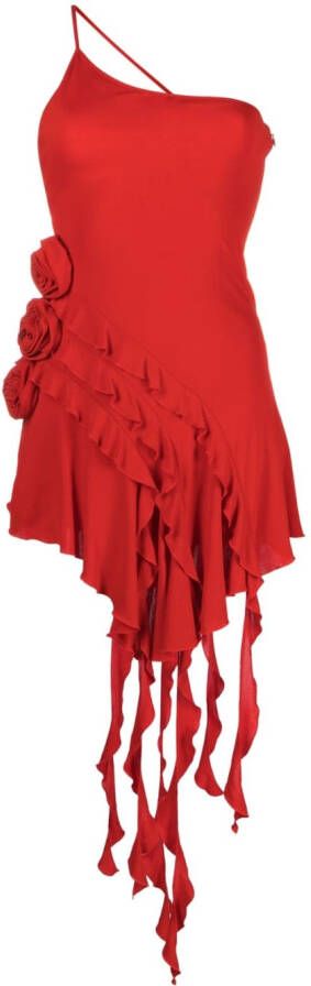 Blumarine Asymmetrische mini-jurk Rood