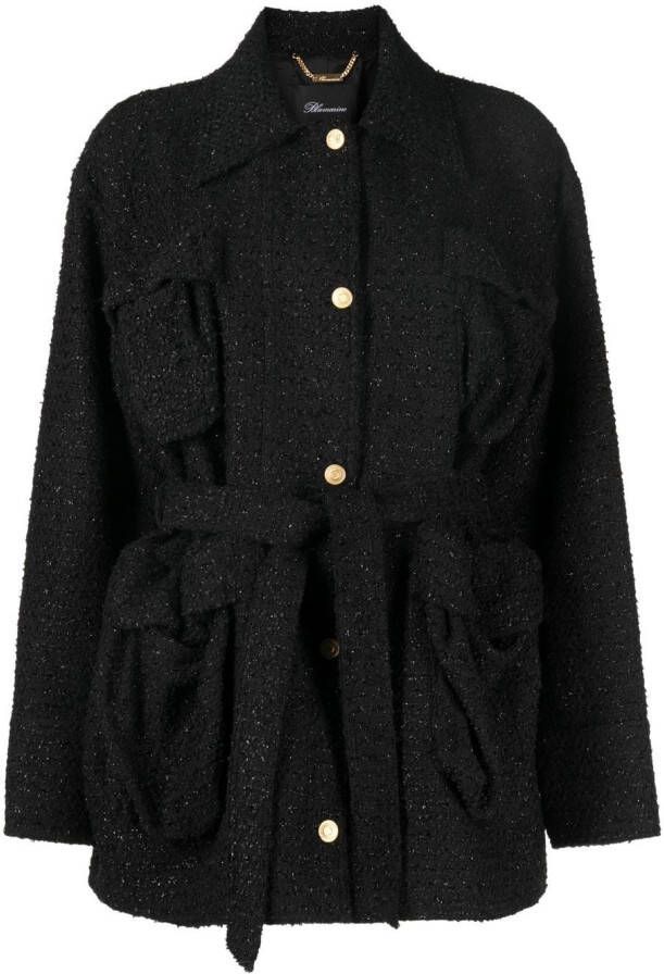 Blumarine Bouclé jack Zwart