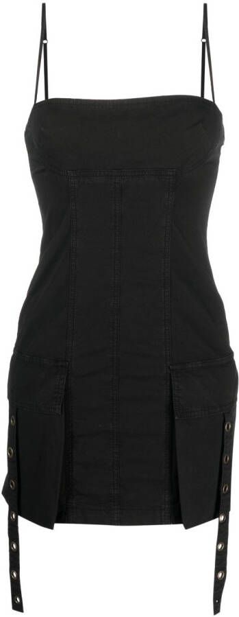 Blumarine Mini-jurk met cargo zak Zwart