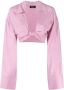 Blumarine Cropped blouse Roze - Thumbnail 1