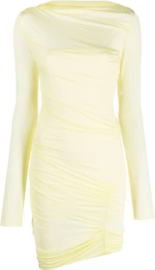 Blumarine Mini-jurk met lange mouwen Geel