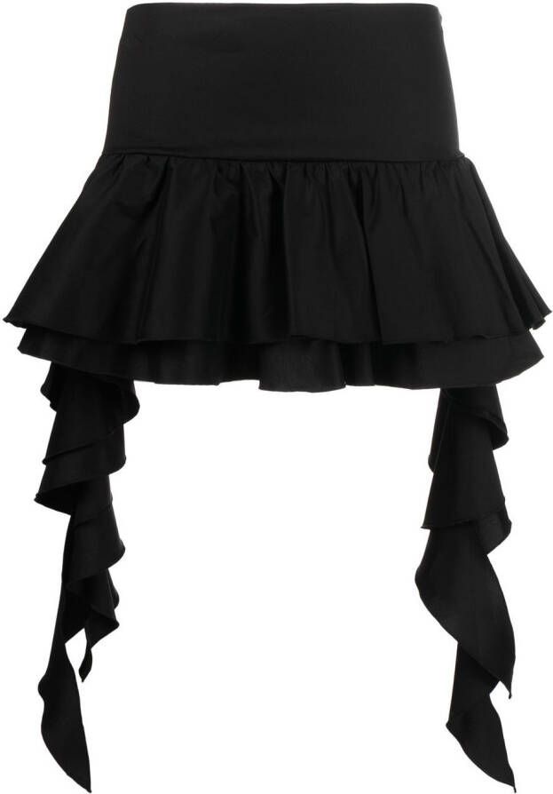 Blumarine Gedrapeerde mini-rok Zwart