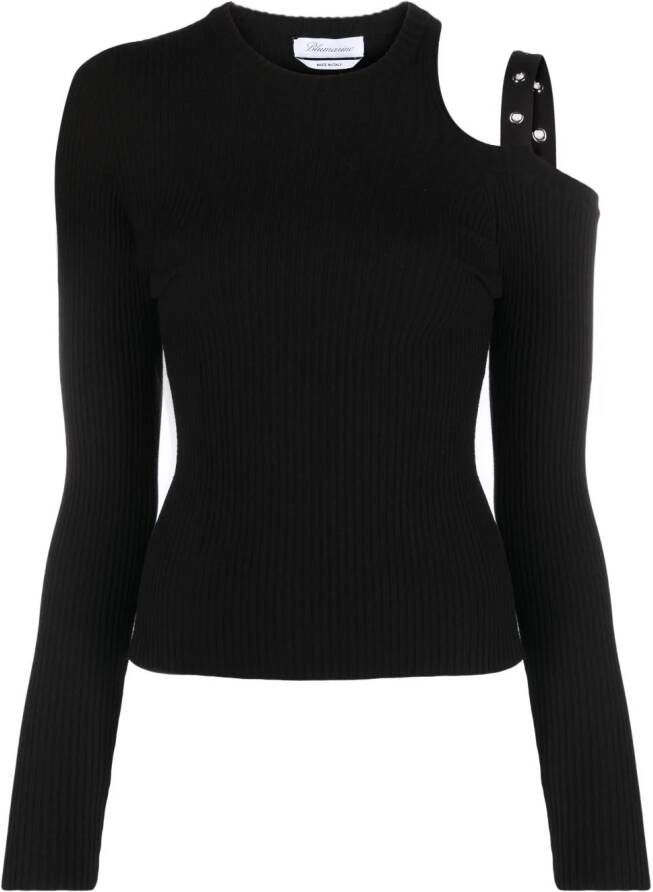 Blumarine Sweater verfraaid met ringlets Zwart