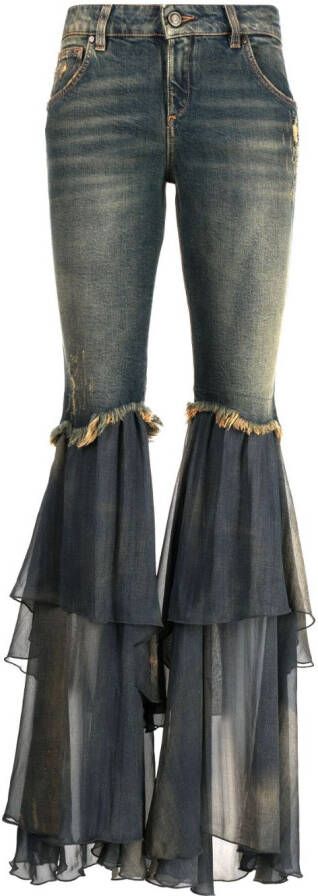 Blumarine Flared jeans Blauw