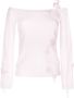 Blumarine Top met bloemenpatch Roze - Thumbnail 1