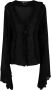 Blumarine Gedrapeerde blouse Zwart - Thumbnail 1