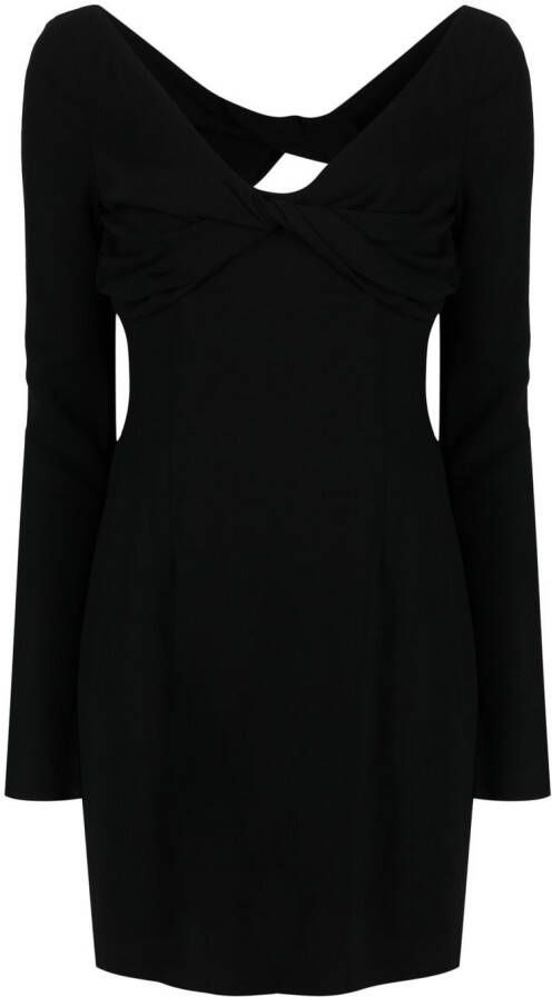 Blumarine Geknoopte mini-jurk Zwart