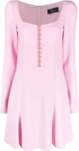 Blumarine Mini-jurk met lange mouwen Roze