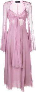 Blumarine Maxi-jurk met V-hals Roze