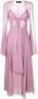 Blumarine Maxi-jurk met V-hals Roze - Thumbnail 1