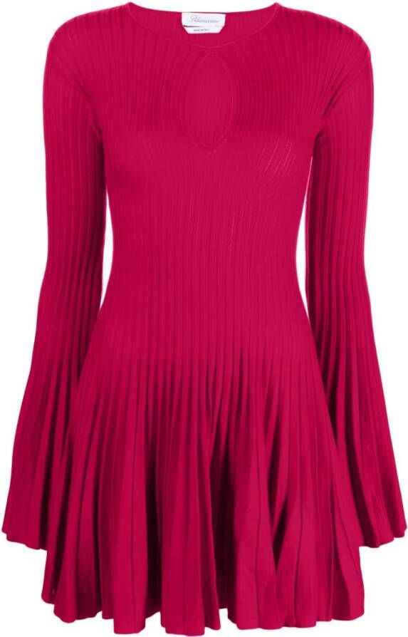 Blumarine Mini-jurk met kant Roze