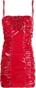 Blumarine Mini-jurk met ruches Rood