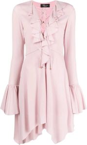 Blumarine Mini-jurk met ruches Roze