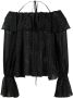 Blumarine Off-shoulder blouse Zwart - Thumbnail 1