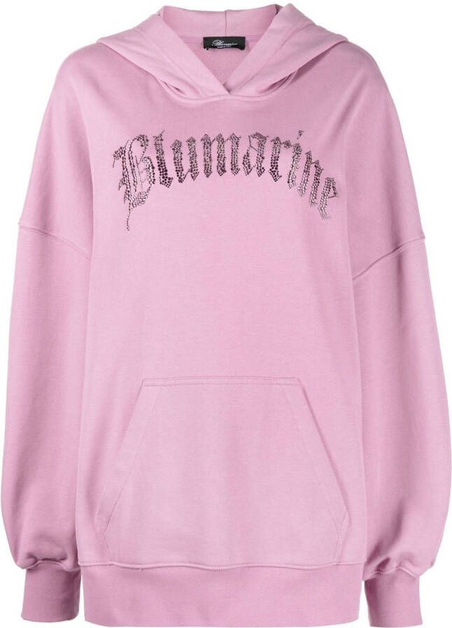 Blumarine Oversized hoodie Roze