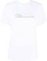 Blumarine T-shirt met logo van stras Wit - Thumbnail 1