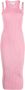 Blumarine Ribgebreide jurk Roze - Thumbnail 1