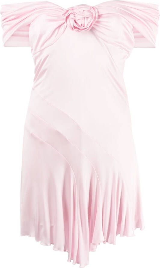 Blumarine Mini-jurk met roos applicatie Roze
