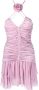 Blumarine Geplooide mini-jurk Roze - Thumbnail 1