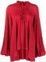 Blumarine Gedrapeerde blouse Rood - Thumbnail 1