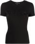 Blumarine T-shirt met logoprint Zwart - Thumbnail 1