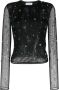 Blumarine Semi-doorzichtig T-shirt Zwart - Thumbnail 1