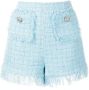 Blumarine Tweed shorts Blauw - Thumbnail 1