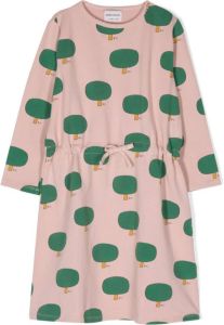 Bobo Choses tree-print cotton dress Roze