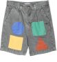 Bobo Choses Bermuda shorts met colourblocking Grijs - Thumbnail 1
