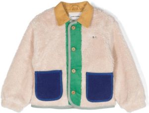 Bobo Choses classic-collar cotton jacket Beige