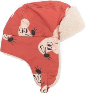 Bobo Choses graphic-print buckled knitted hat Oranje