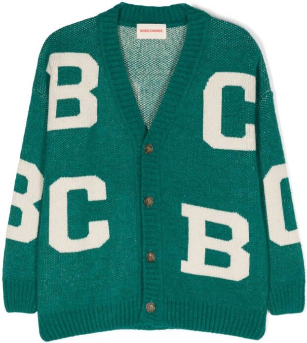 Bobo Choses Vest met ceintuur Groen