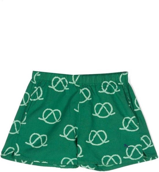 Bobo Choses Shorts met touwprint Groen