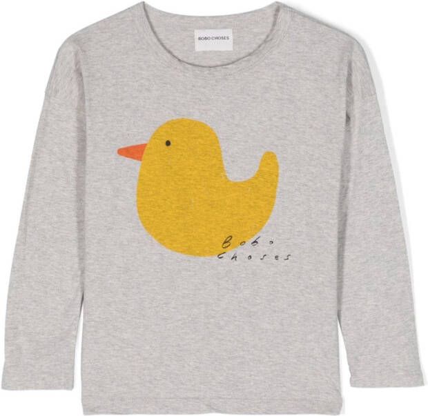 Bobo Choses Sweater met print Grijs