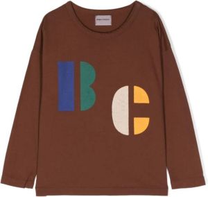 Bobo Choses Sweater met logoprint Bruin
