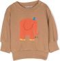 Bobo Choses Sweater met olifantprint Bruin - Thumbnail 1