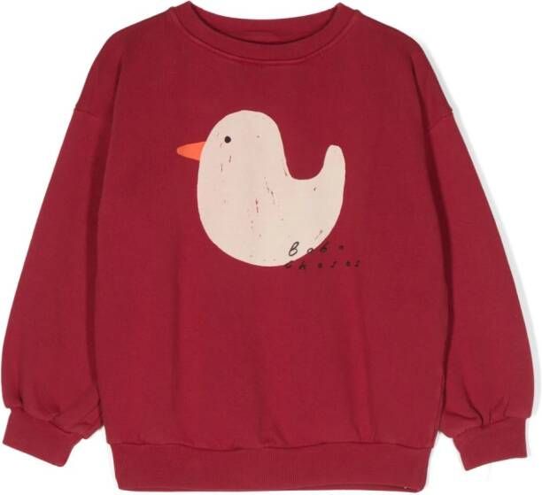 Bobo Choses Sweater met print Rood