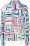 BODE Blouse met patchwork Blauw - Thumbnail 1
