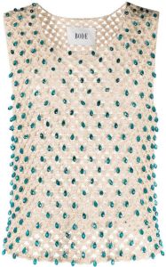 BODE Gehaakte tanktop Beige