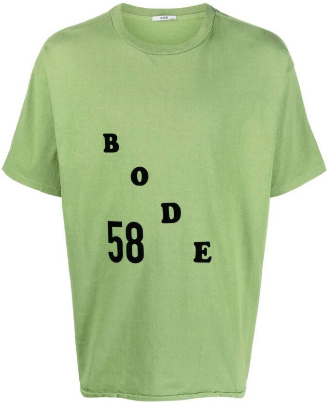 BODE T-shirt met logo Groen