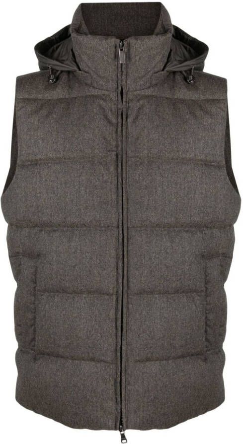 Boggi Milano Bodywarmer met capuchon Grijs