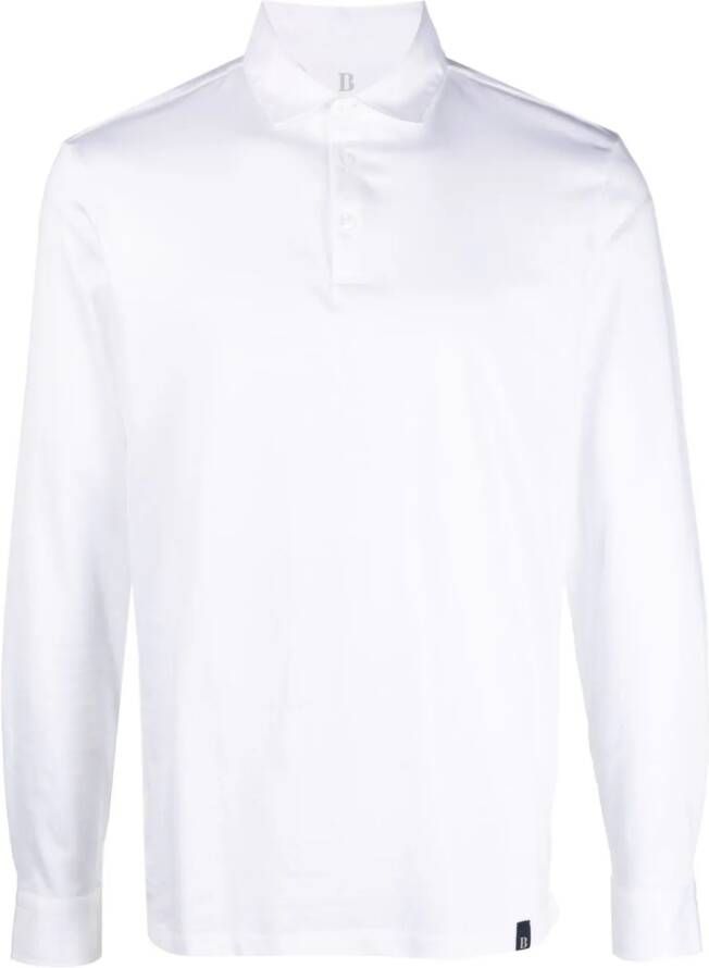 Boggi Milano Katoenen poloshirt Wit