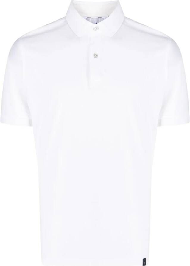 Boggi Milano Katoenen poloshirt Wit