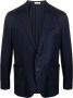 Boglioli Blazer met enkele rij knopen Blauw - Thumbnail 1