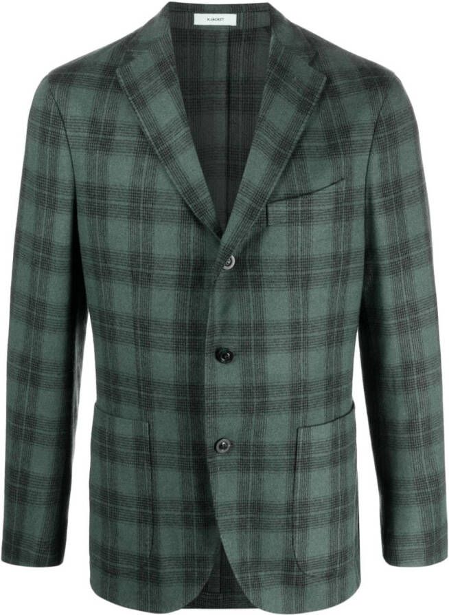 Boglioli Geruite blazer Groen