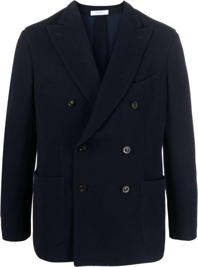 Boglioli Blazer met dubbele rij knopen Blauw
