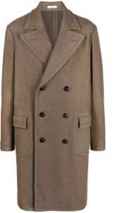 Boglioli double-breasted wool coat Bruin