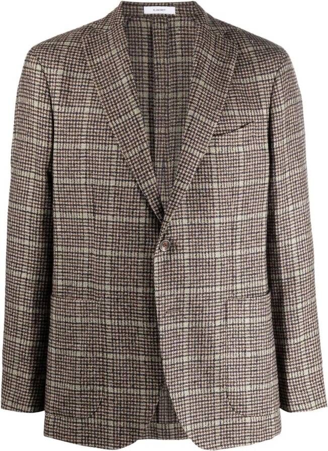 Boglioli Geruite blazer Bruin