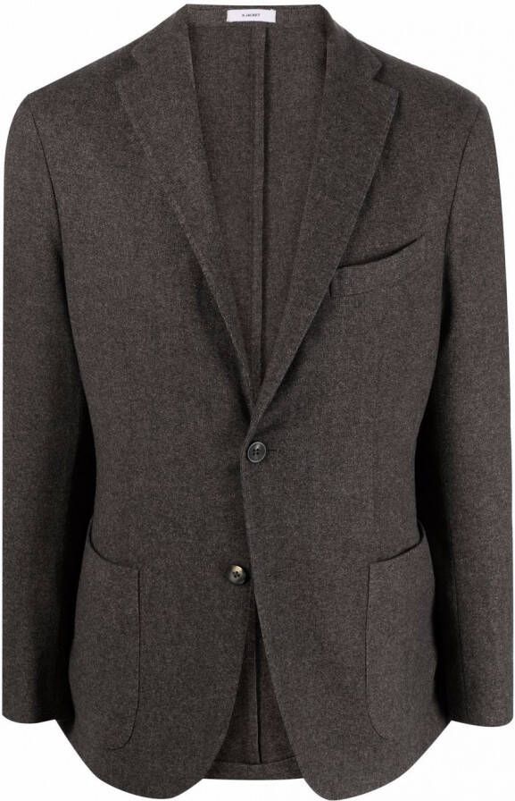 Boglioli Jack met enkele rij knopen Grijs