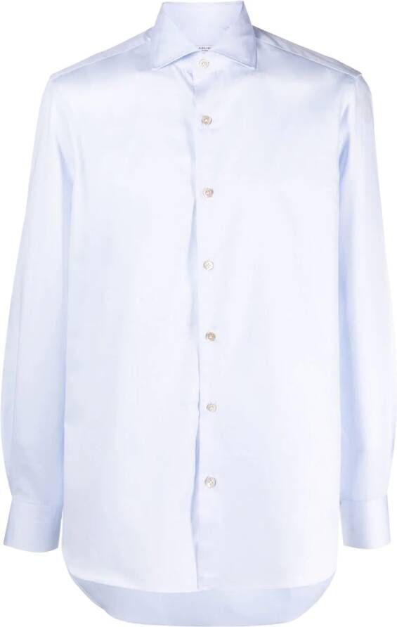 Boglioli Katoenen overhemd Blauw